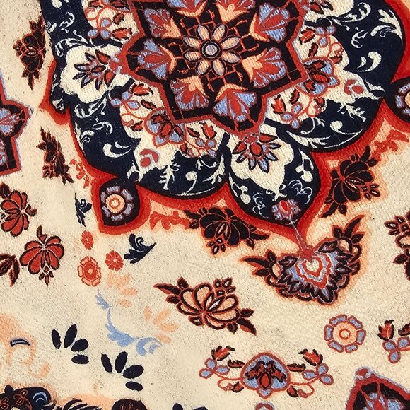 Love Spell Women's Floral Off-Shoulder Blouse Large Multicolored Ruffle Sleeve - Picture 7 of 8